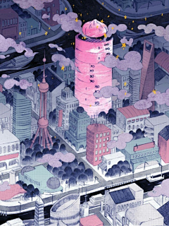 透、夏采集到插画是什么画