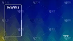 充满活力的波浪纹理。向量。抽象几何形状的蓝色梯度背景。彩色封面与径向流体。网站，小册子，海报的模板。