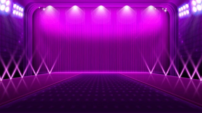 紫色场景 紫色舞台 射灯 舞台 