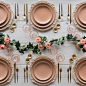 Another superbly styled table by @casadeperrin. Almost like it was made for us. I wonder if I'll get away with blush dinnerware for my Christmas table? . #fearlessauthentic