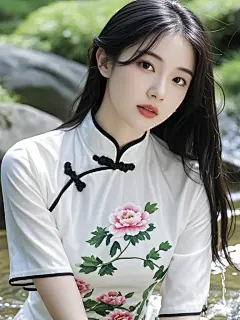 美女壁纸︳旗袍美女绽放出东方魅力 - 小红书