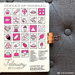 用各种简笔画的的小框框来记录每天的精彩，... 来自神马手帐频道 - 微博