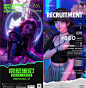 赛博朋克炫酷科幻酒吧夜店KTV舞厅3D卡通美女背景海报PSD素材模板-淘宝网