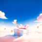 00037-179540396-cartoon rendering,(warm tone),cartoon,soft light,clay texture,3d,rending,soft light,soft edge,hazy edge light,_empty blue box,gi