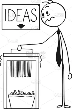 男商人,碎纸机,卡通,创造力,商务,男人,概念,文档,图像,做