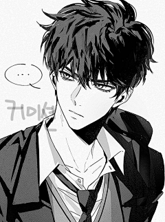 lito00采集到好看的脸-二次元男性