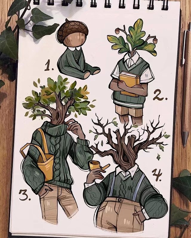 花花拟人 植物拟人