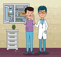 男人,牙医,病人,口腔卫生,健康保健,专业人员,卫生,干净,药,牙痛