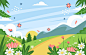 Colorful Floral Spring Background vector