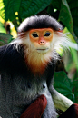 ♂ wild life photography Red-shanked Douc Langur.