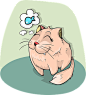 Cat, Animal, Fish, Thinking, Cute, Pet