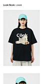 conklab可可羊卡通休闲短袖男夏季潮牌情侣装t恤宽松五分打底体恤-tmall.com天猫