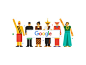 Nusantara People jakarta human icon hello calendar card google indonesia people illustration