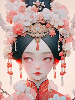 太好看了吧！Midjourney国风美女壁纸分享 - 小红书