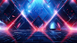abstract-futuristic-technology-banner-horizontal-background-generative-ai