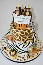 this would be cute for masons first bday cake!: 