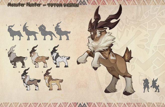 Monster Hunter monster design-花瓣网