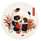 一年又一年，熊猫年画版新增六张，祝大家每年都福气满满财源“滚滚”来呀！【财源“滚滚”来！】【雪娃娃童画】【熊猫】【国宝】【国潮】