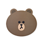 布朗熊脸型鼠标垫 - LINE FRIENDS官方商城