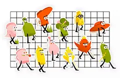 色彩丰富的饮品店品牌VI设计