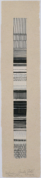 Gunta Stölzl - Watercolor and ink fabric design, 1919–1925. Bauhaus Archive.