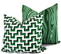 Add a Pop O Emerald Green to your room with this pillow cover. Stunning bright green malachite print is a great way to bring a bit of color to your: 