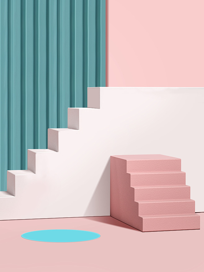 建模c4d场景 台子