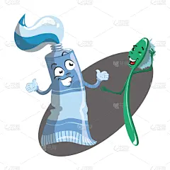 卫生,牙刷,牙膏,圆柱体,可爱的,口腔卫生,健康保健,清新,牙医,动物