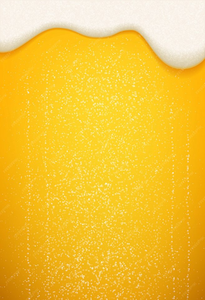 Beer foam and bubble...