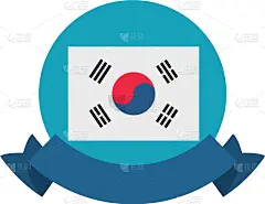 韩国,符号,非都市风光,圆形,红色,缎子,丝绸,国内著名景点,概念