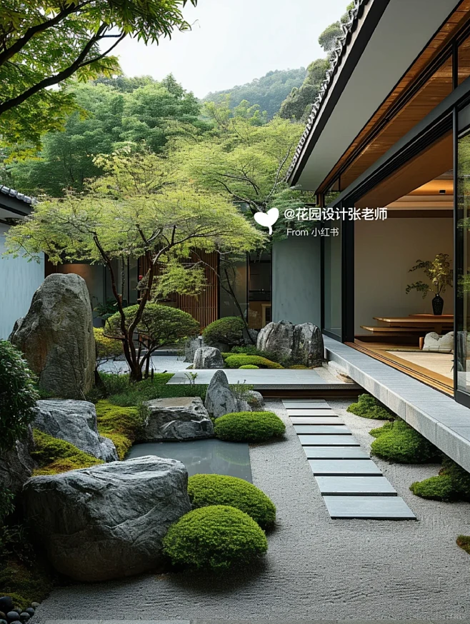 花园设计灵感|自然禅意庭院 - 小红书