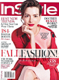 安妮·海瑟薇 (Anne Hathaway) 登上《InStyle》杂志美国版2015年9月刊封面