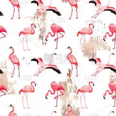 鸟类,夏天,鸡尾酒,式样,火烈鸟,华丽的,纺织品,野生动物,壁纸,自然美