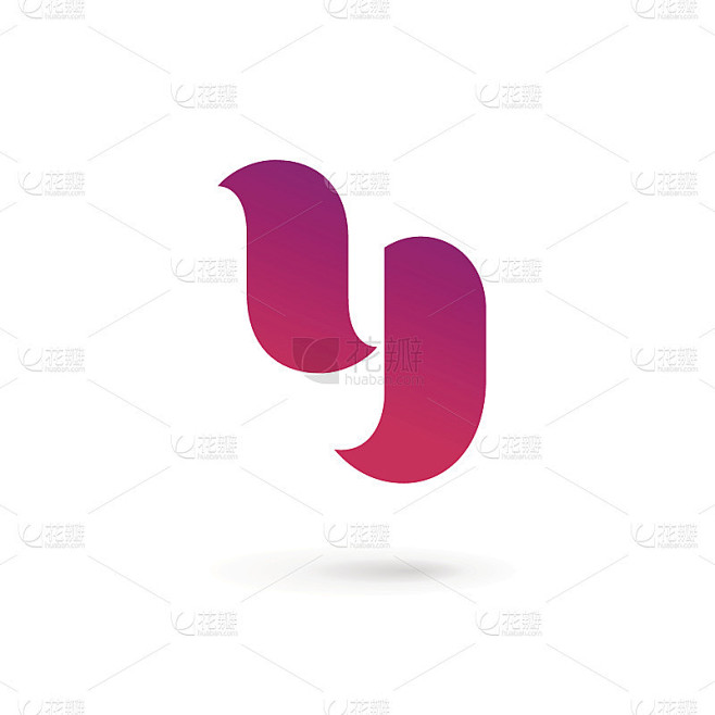 字母Y图标设计模板元素