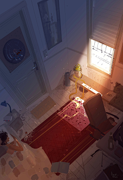 花了个羽采集到温暖人心的插画 | Pascal Campion