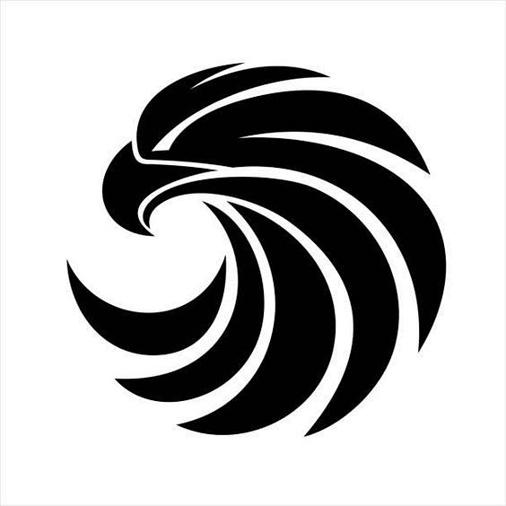 鹰图标矢量艺术插画