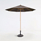 Taupe Sunbrella, Driveway Umbrella: 