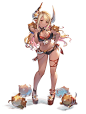 Summer Kumbhira Art from Granblue Fantasy