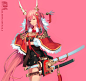 red sword