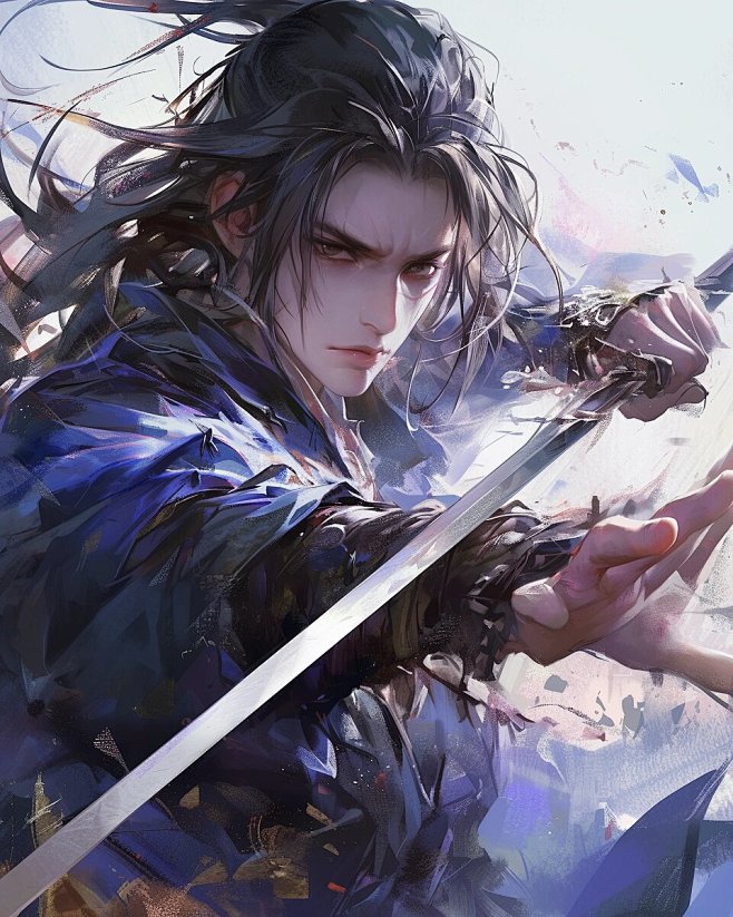 玄幻单人男，拿剑，武侠英雄，封面底图收集 侵删 @独角兽封面设计 淘宝可下单