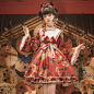 【二团4月1日截图】【小红叶】和风lolita烫金印花裙 OP 版型-淘宝网