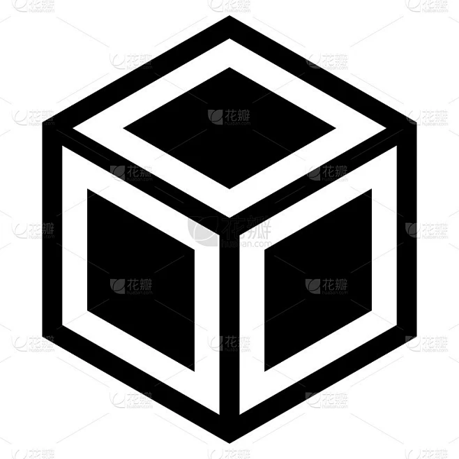 三维立方体，几何形状图标图片_几何图片素材-花瓣网