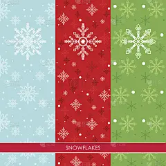 雪花设置三种颜色的背景