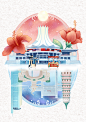 中国民生银行-广西旖旎插画设计_Kiki李可乐设计作品--致设计