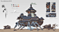 狼蛛堡（Design of Tarantula Fort）, H.x Wang : 狼蛛堡（Design of Tarantula Fort）单体设计 
线稿设计（图1）配色设计（图2）
