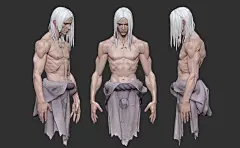 kimimaro : it's a rough anatomy study, and render with BPR filters
