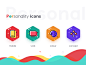Personality Icons mobile illustration icon ui web flat logo file management rockets data data center watch time document notes