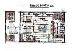 室内CD｜04书吧空间｜室内考研快题干货 :  书吧是为人们提供阅读、休憩、洽谈的公共空间。   整体环境相对于餐饮空间、办公空间和展示空间来说较为安静，因此在设计方案时需要考虑到空间的流线和划分，并注意书吧主题性的表达。 	 在设计
