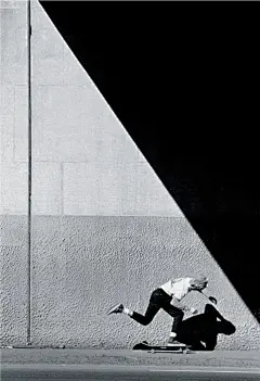Black and white photography, skater, 1987: 