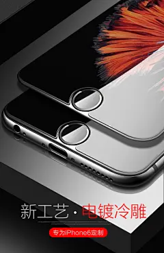 苹果6钢化膜全屏iPhone6s抗蓝光plus防摔ipone手机刚化全包边六mo半包边i6屏保6s透明4.7防爆6p模5.5玻璃贴膜-tmall.com天猫